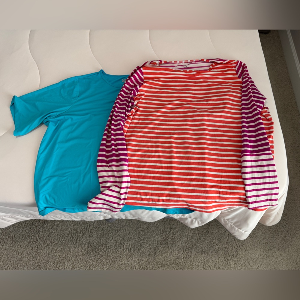 Lands end swim shirts 1X
